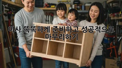 이사, 똑똑하게 준비하고 성공적으로 마무리하기!